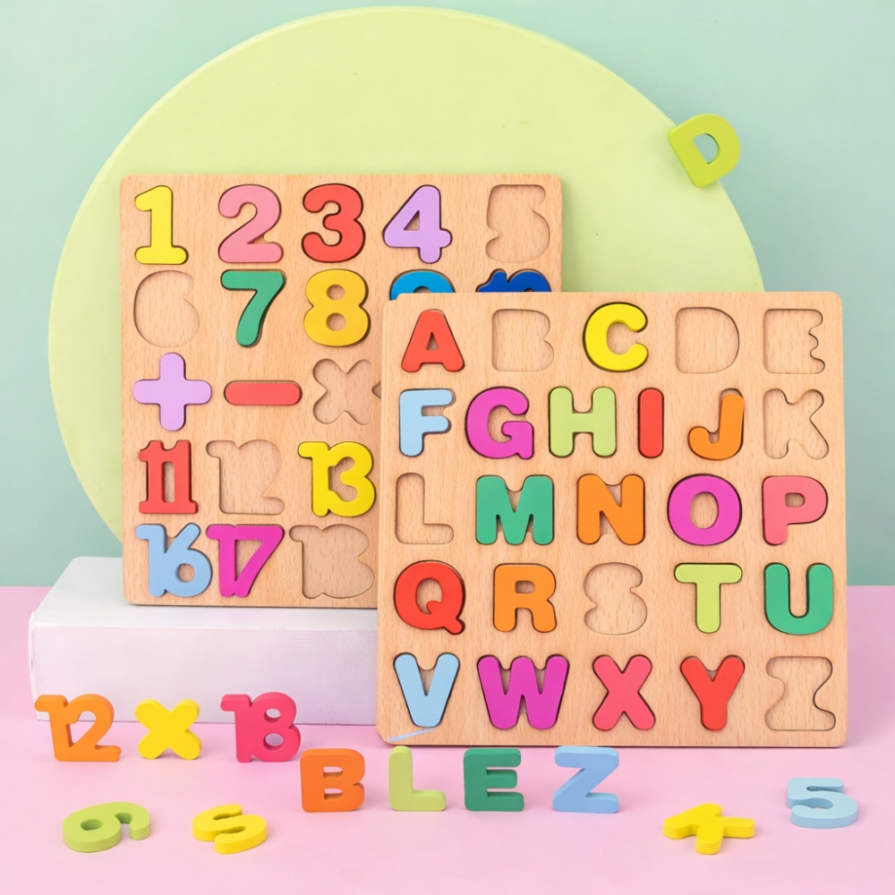 Tabuleiro Alfabeto e Números Educativo Letras For