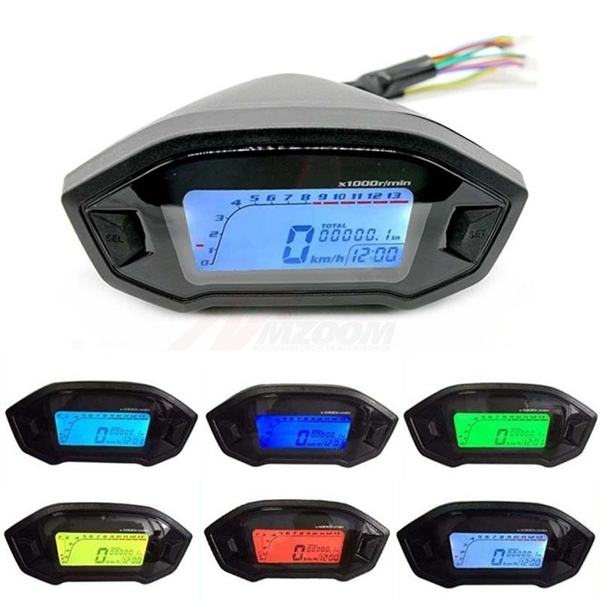 Medidor Digital Motocicleta Display LCD 10000RPM V