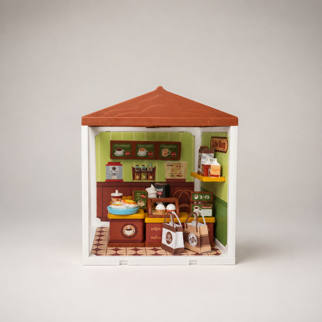 Mini Cafeteria Coffee de Montar  Casinha Miniatura