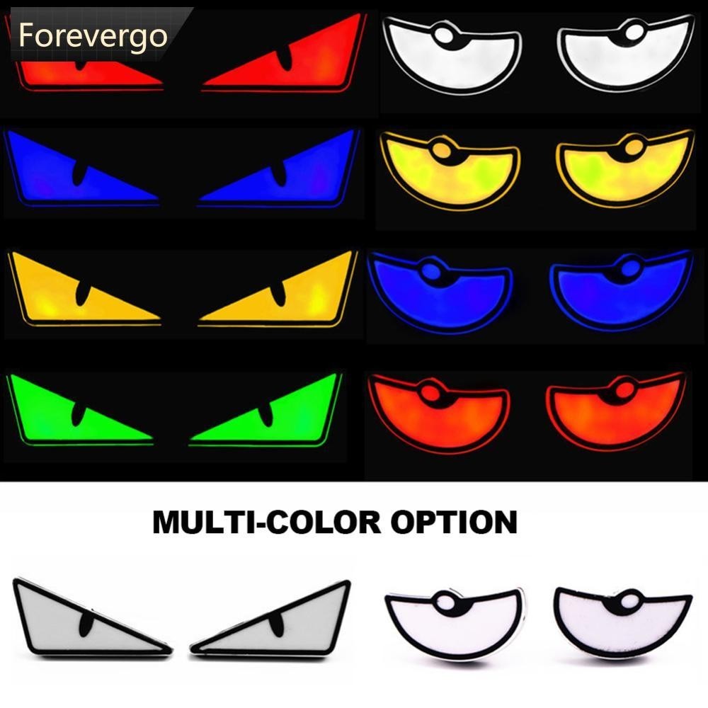 FOREVERGO 2 Pçs Motocicleta LED Diabo-Olhos Luzes