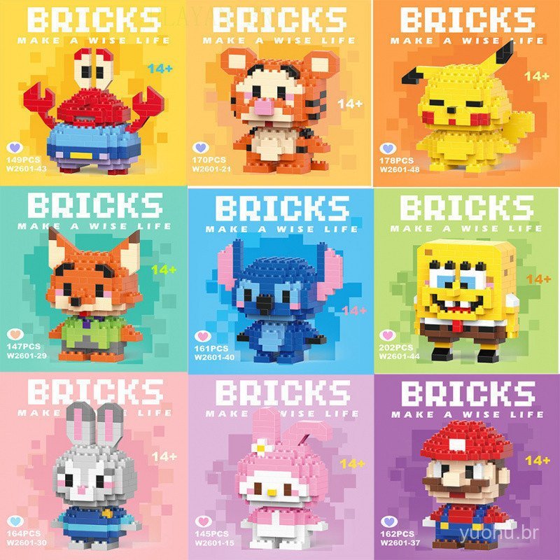 Duas Figuras De Desenhos Animados Construção Tij