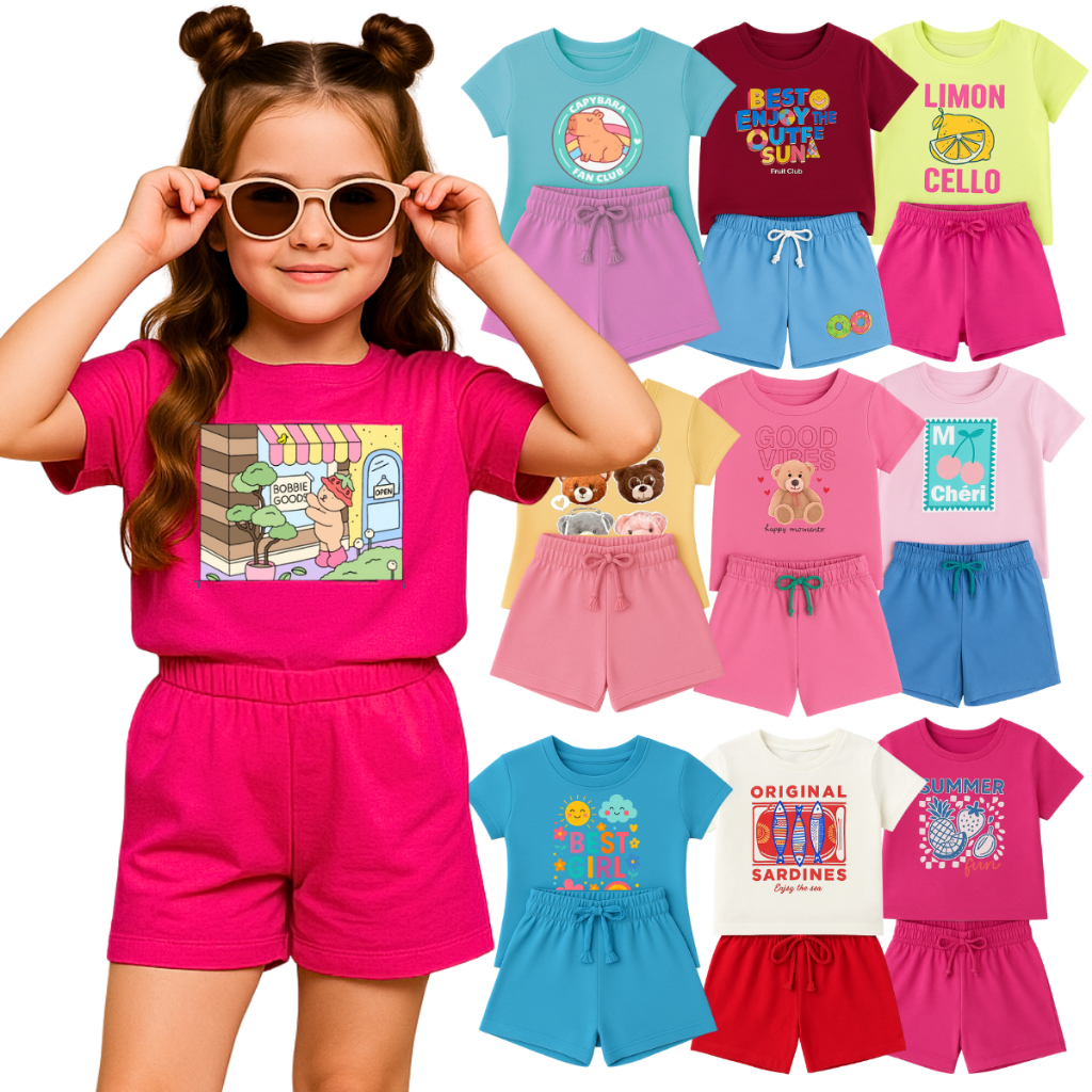 Kit Premium 6 Peças Roupa Infantil Menina Verão 