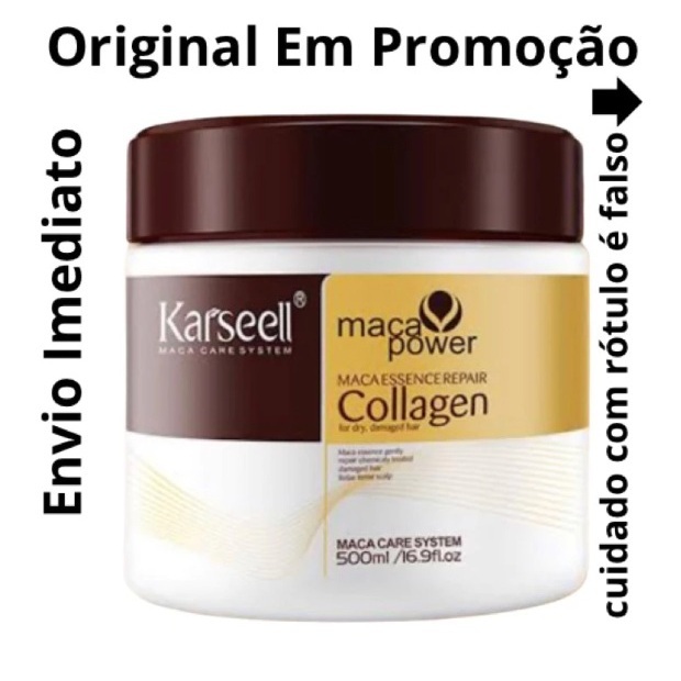 Karseell Collagen Original 500g Máscara Capilar P