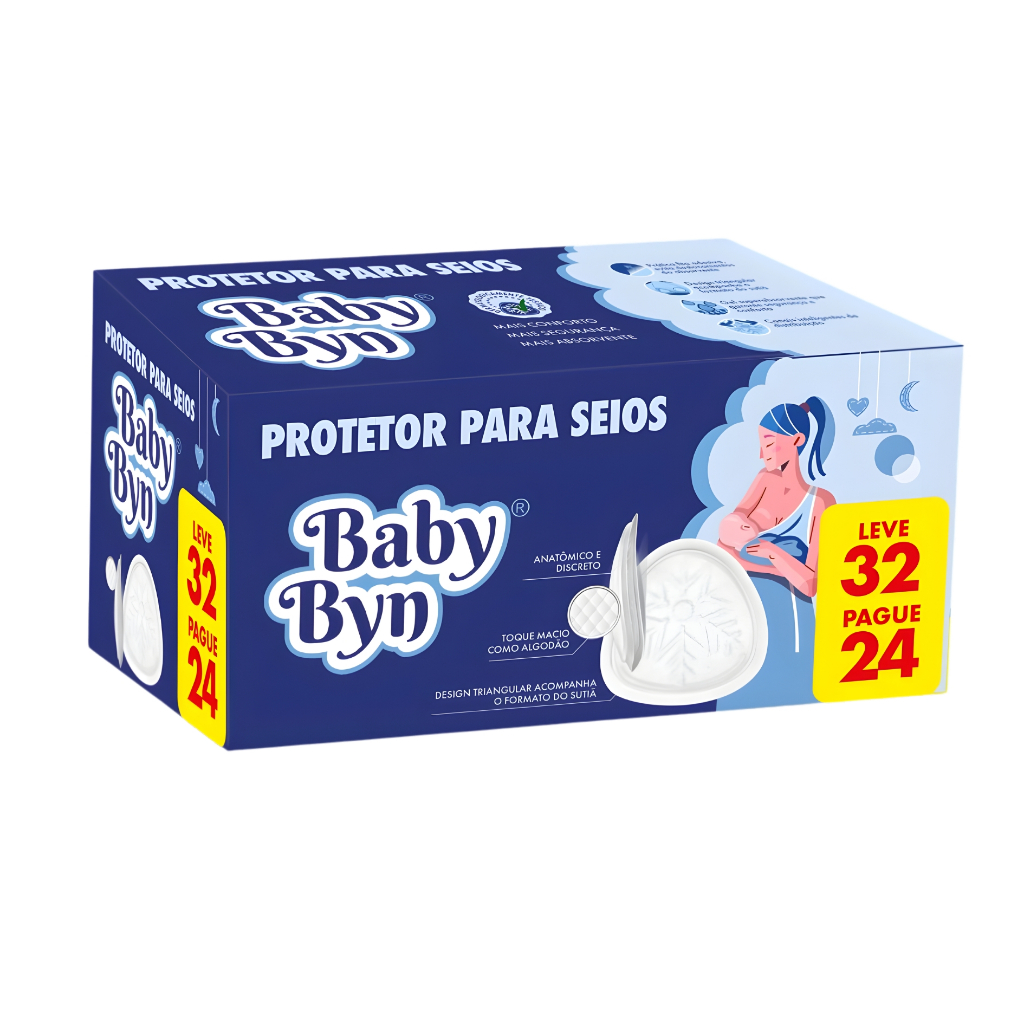 Absorvente para Seios Baby Byn LV32PG24
