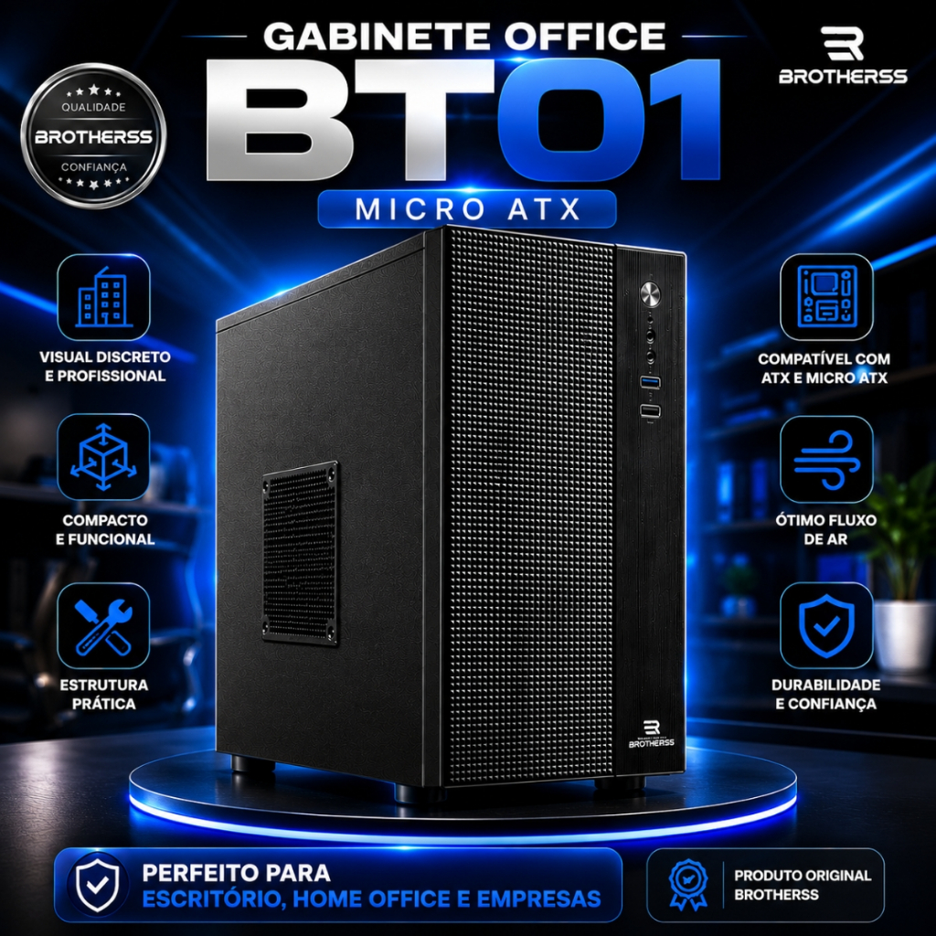 GABINETE EXECUTIVO OFFICE ATX e MICRO ATX/MINI ATX