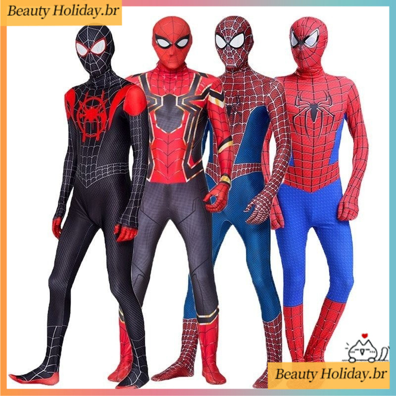 Longe De Casa Marvel Cosplay Traje Zentai Homem-Ar