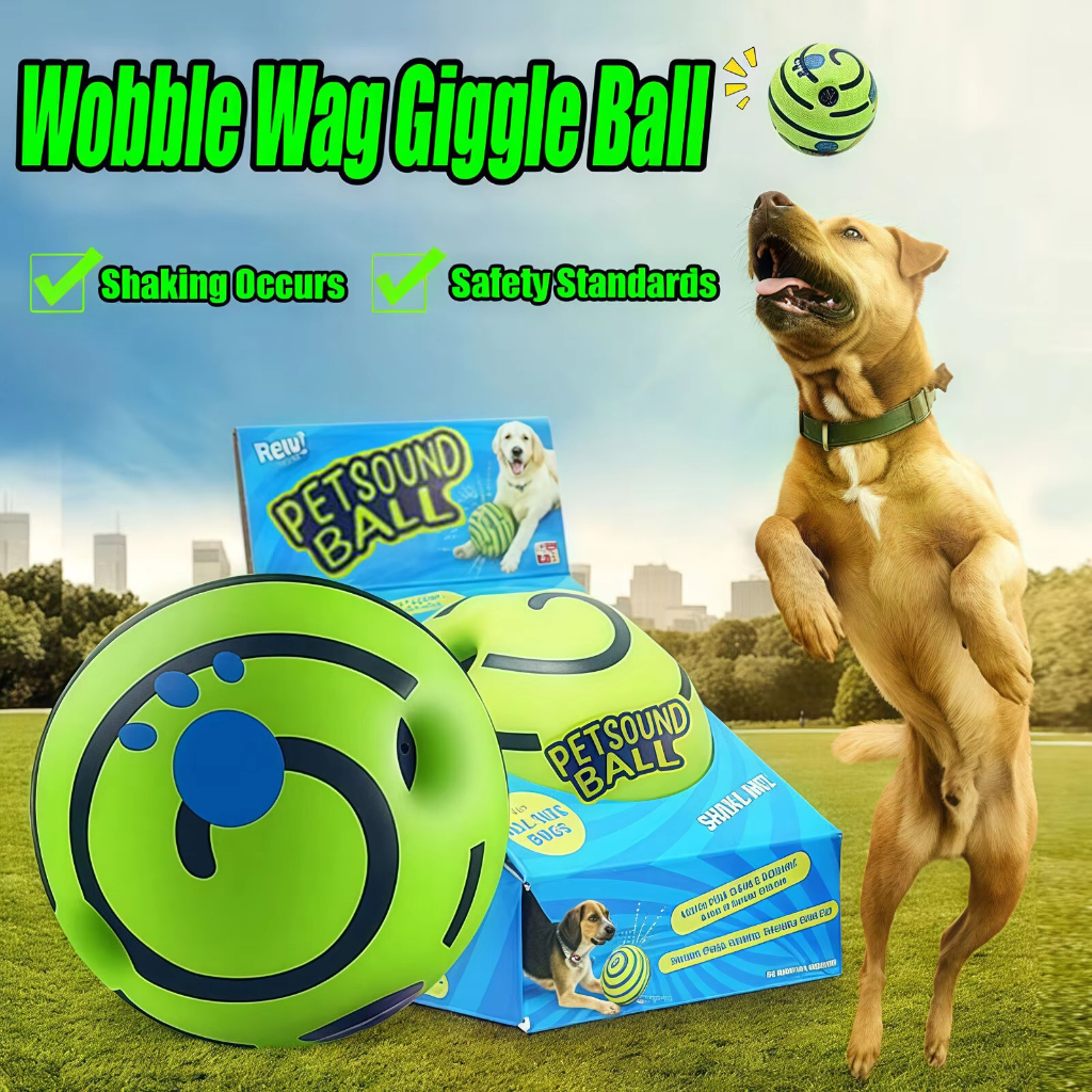 8CM Ball Interactive Dog Toy Fun Giggle Sons De Bo