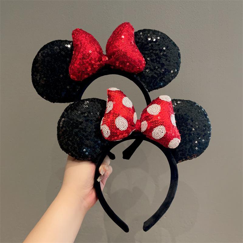 Novo estilo de lantejoulas Mickey Ears Disney Amus