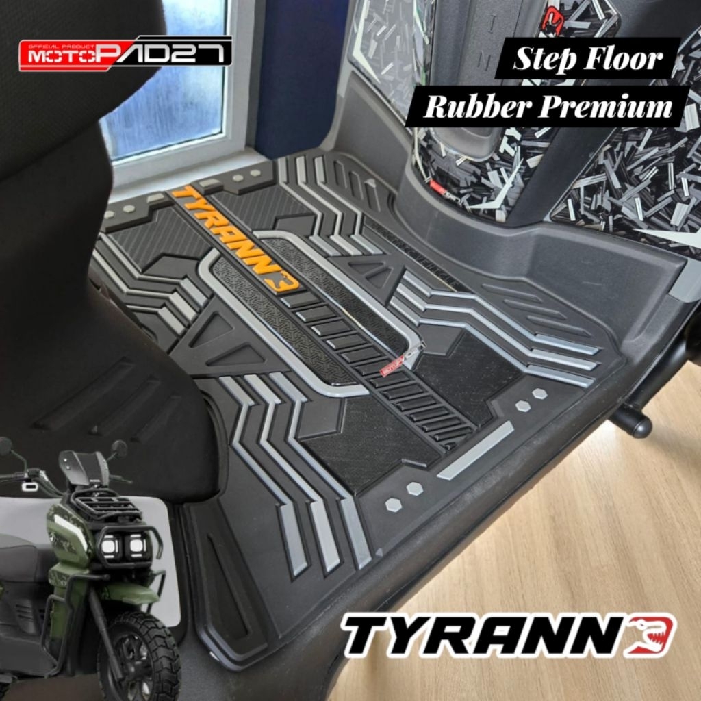 Tapete Elétrico Para Motocicleta Tyranno Step Flo