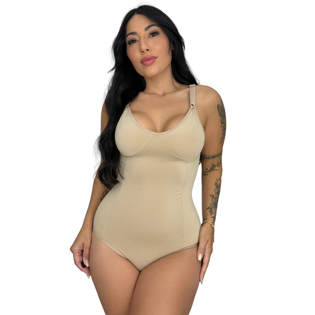 Body Modelador Cinta Segunda Pele Reforçado Redut