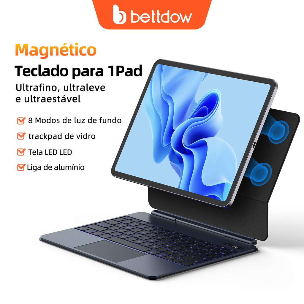 BETTDOW Aluminum Magic Keyboard for iPad Air 4/5/6