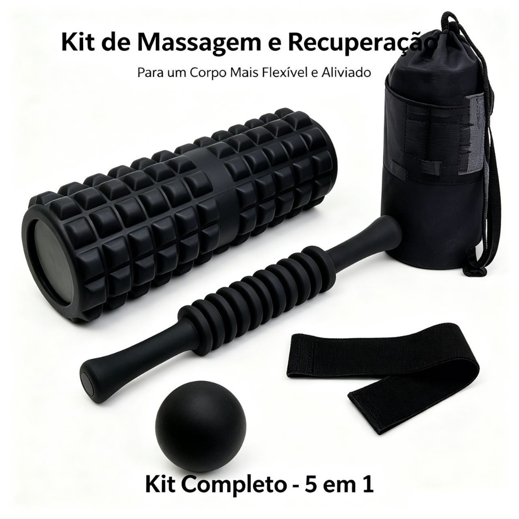Rolo de Liberação Miofascial Espuma Densa Massag