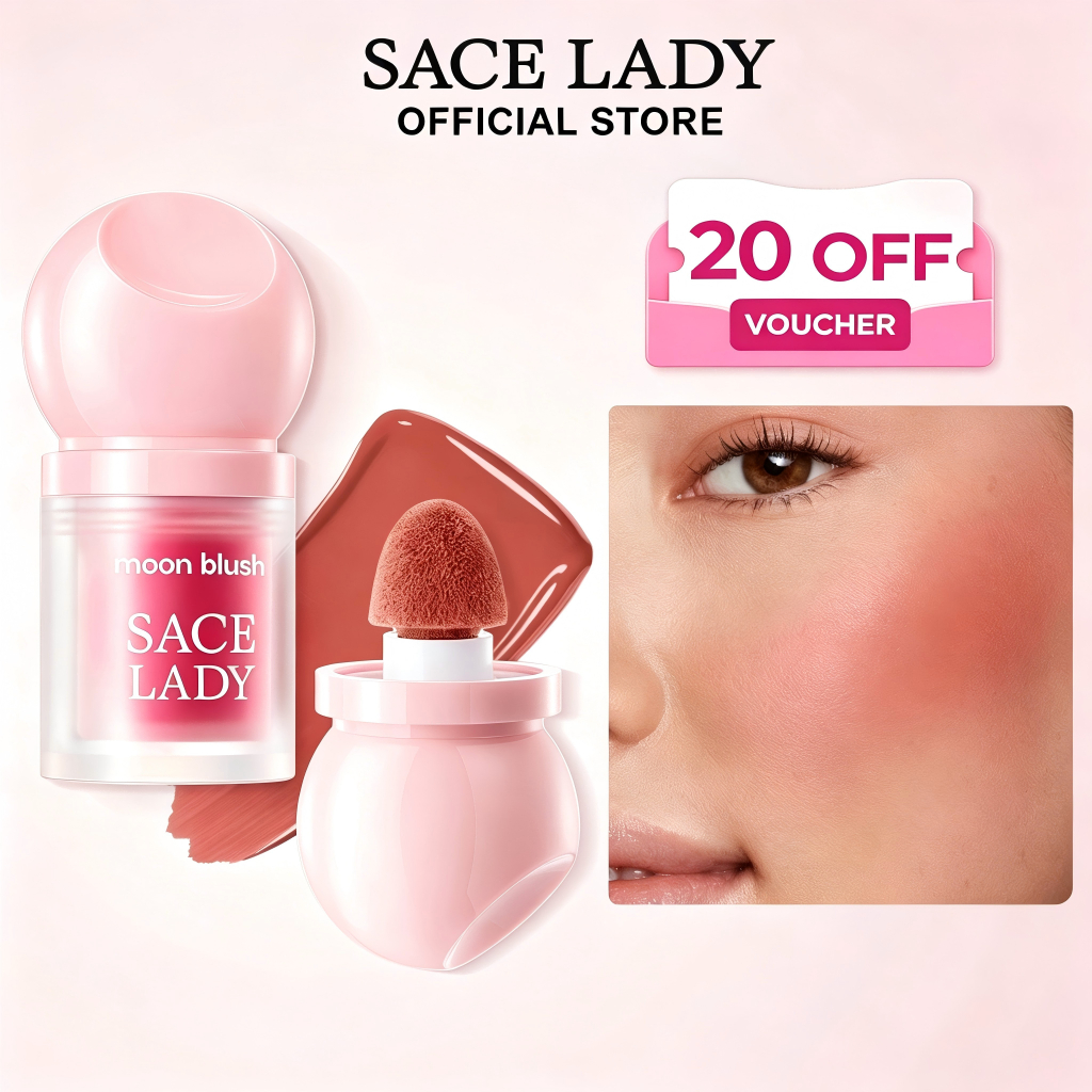 Blush Liquida SACE LADY Com Pincel Flocking Bastã