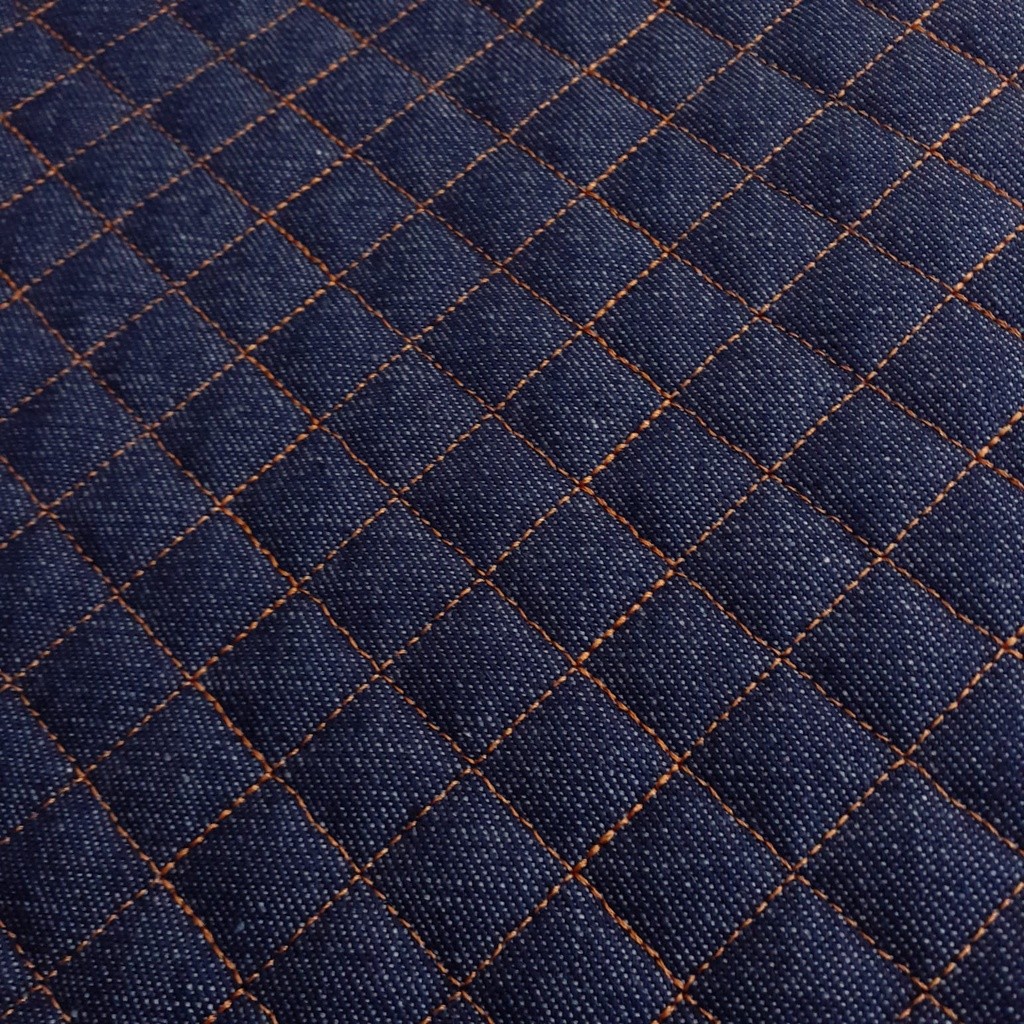 TECIDO MATELASSADO JEANS TRADICIONAL RETO CARAMELO