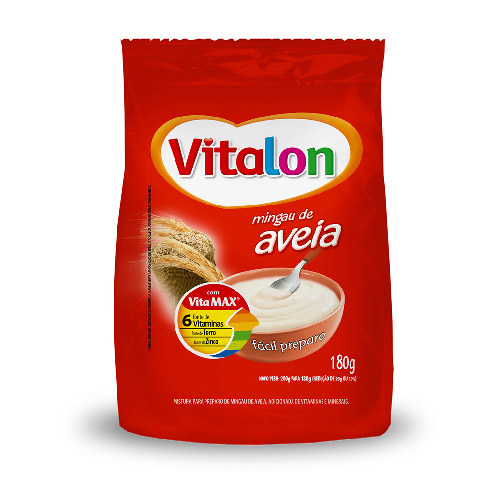 Mingau de Aveia Vitalon – Sachê 180g