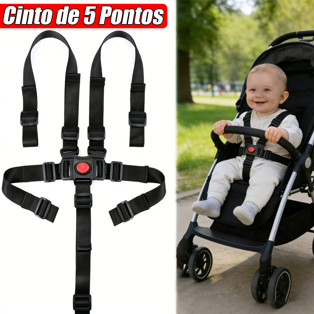 Cinto Segurança 5 Pontos Universal Cadeirinha Car