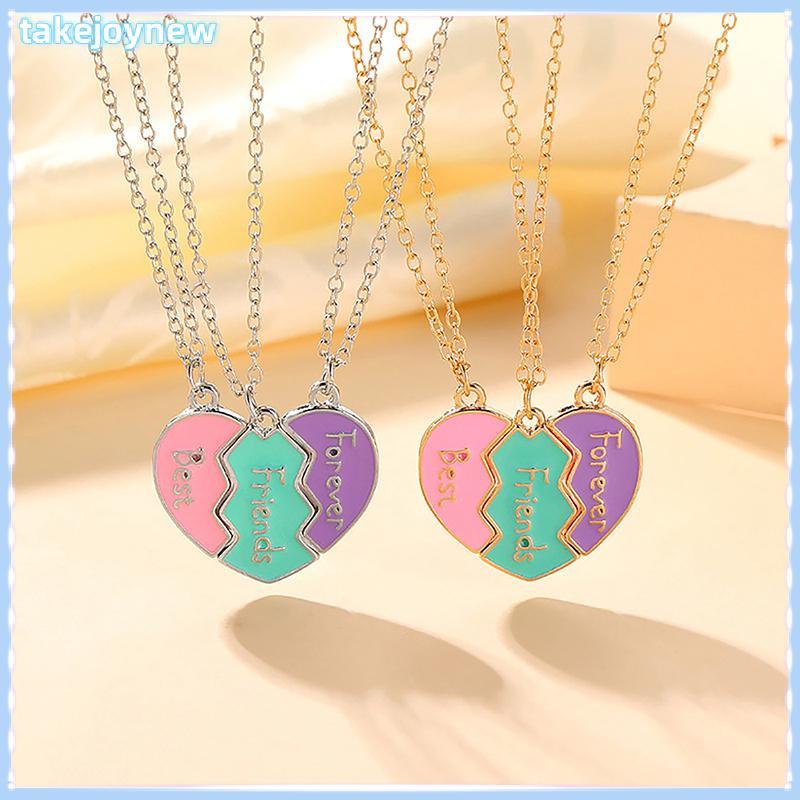 [takejoynewBR] Conjunto BFF Nelace Para 3 Meninas 