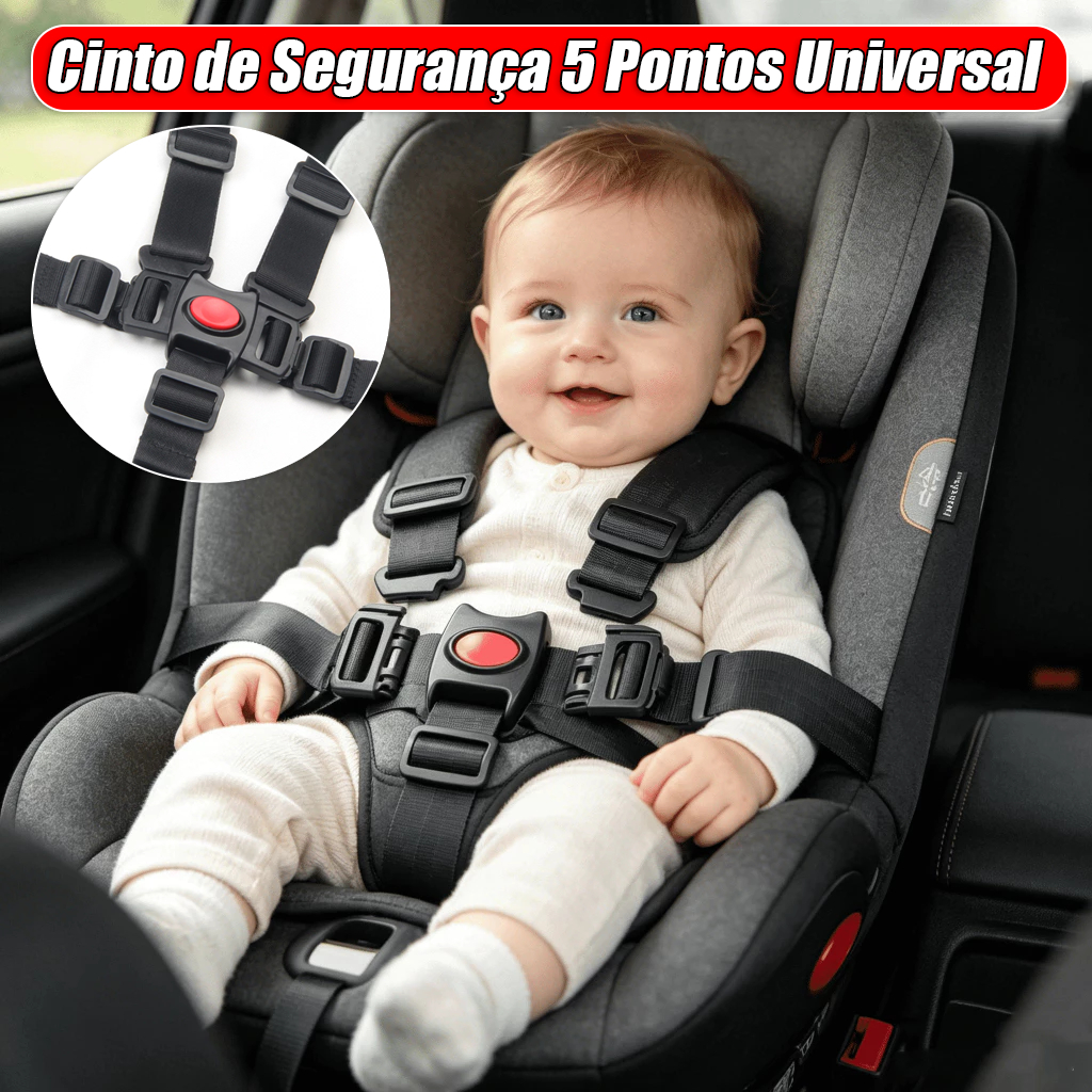 Cinto de Segurança Infantil de 5 Pontos para a Pr