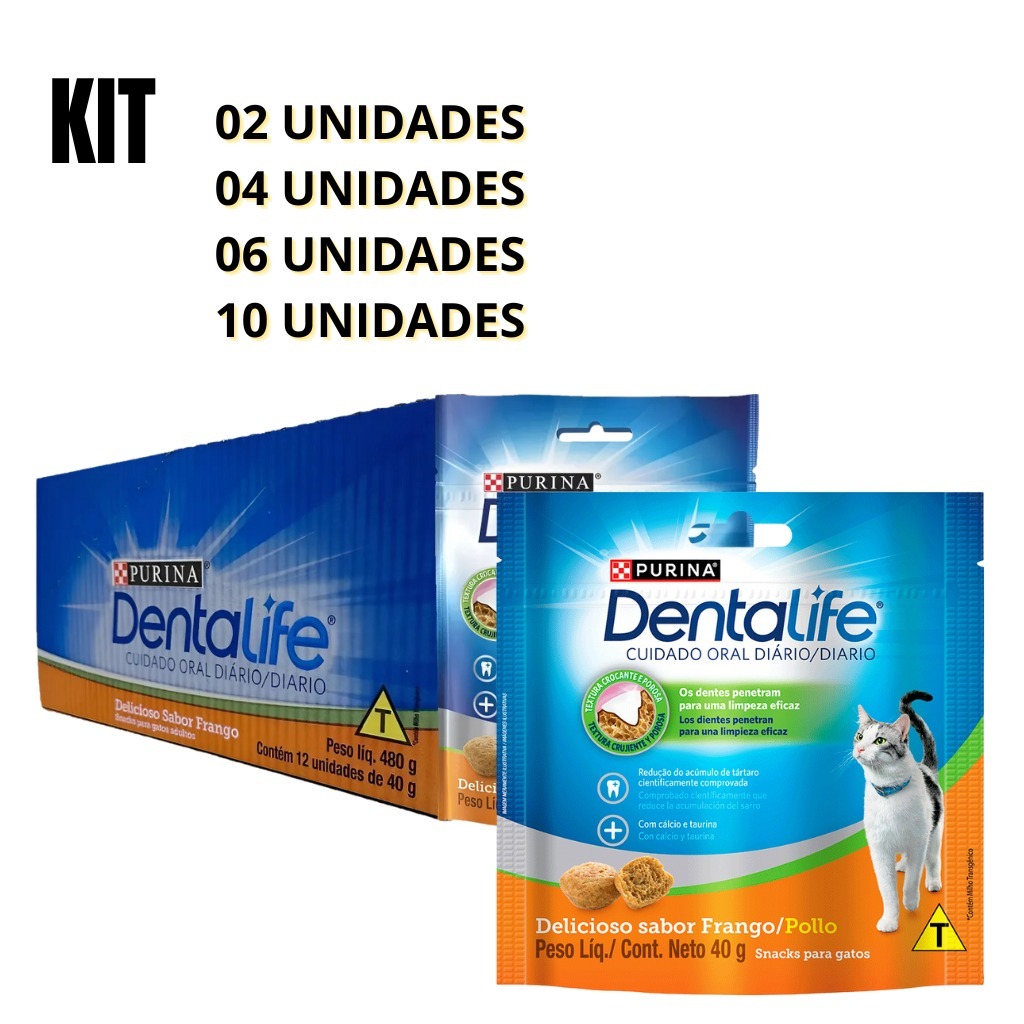 PETISCO GATO DENTALIFE PURINA NESTLÉ 40G KIT 02/0