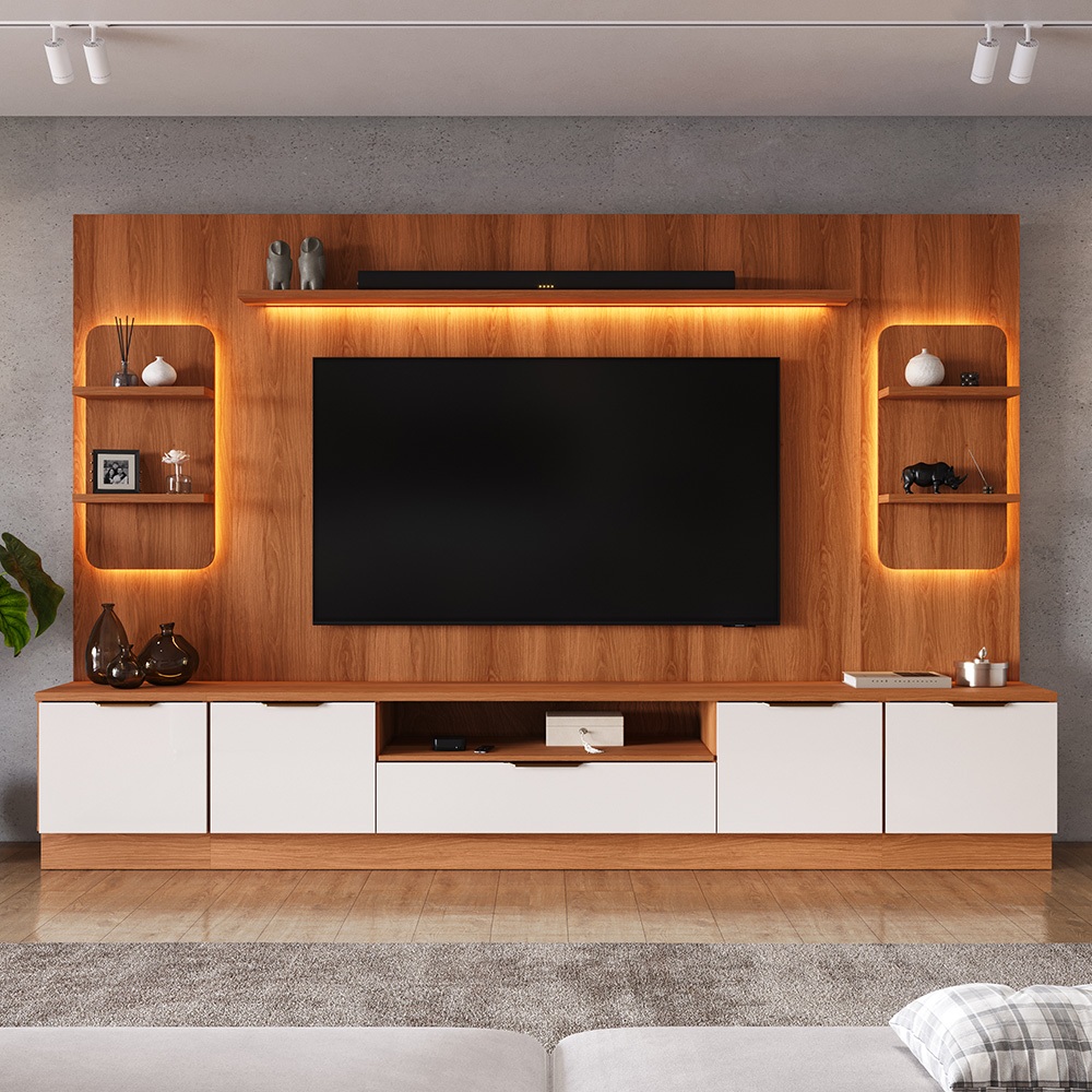 Estante Home Para TV Até 75 Polegadas Noble 270cm