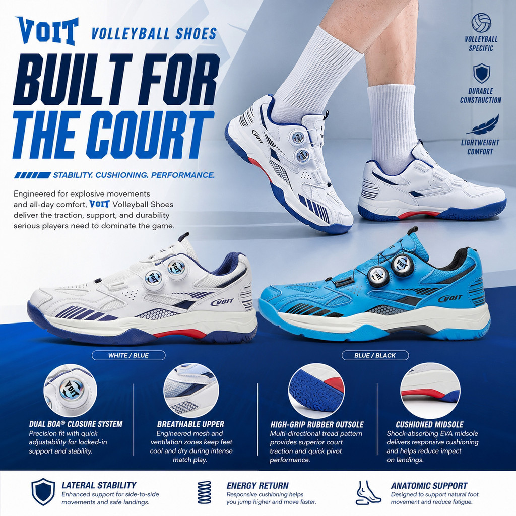 VOIT Silverwing Pro Tênis De Vôlei Masculino E F