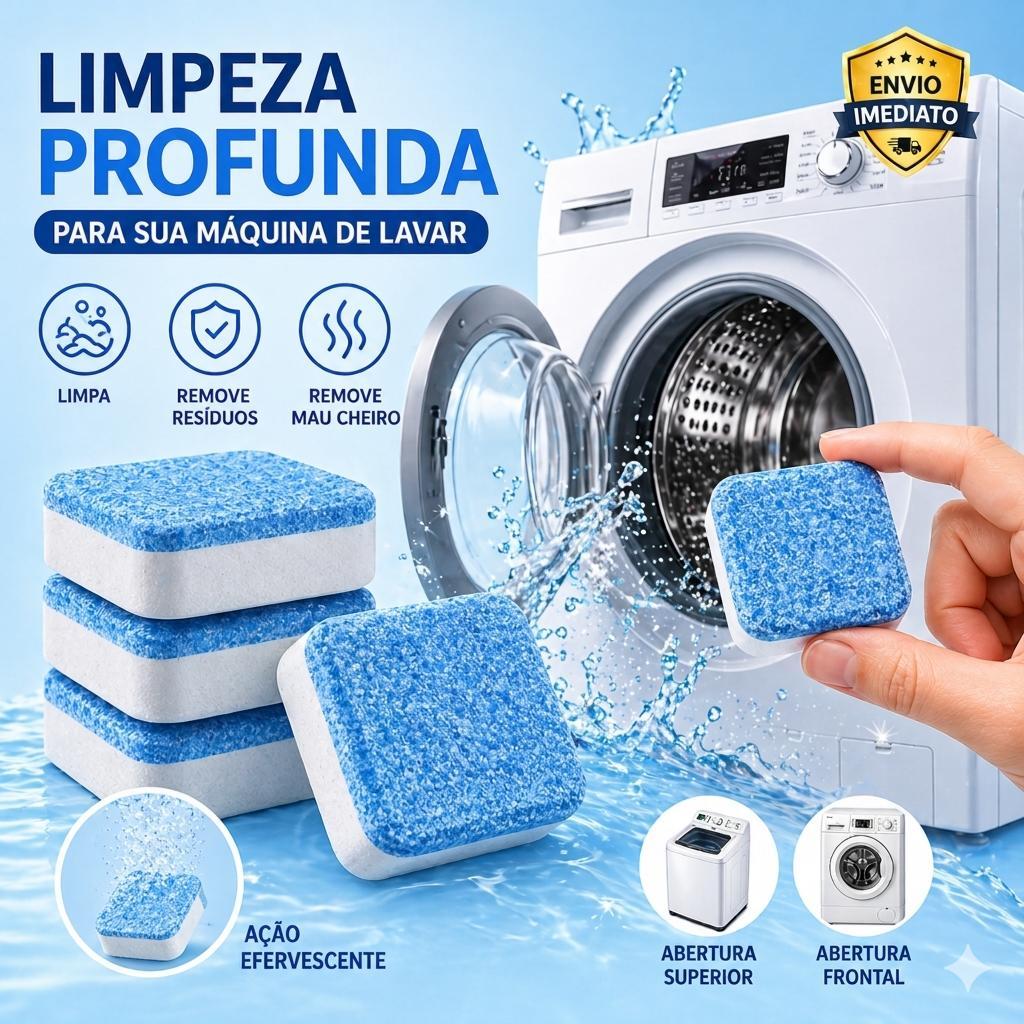 Kit Pastilhas Efervescentes para Máquina de Lavar