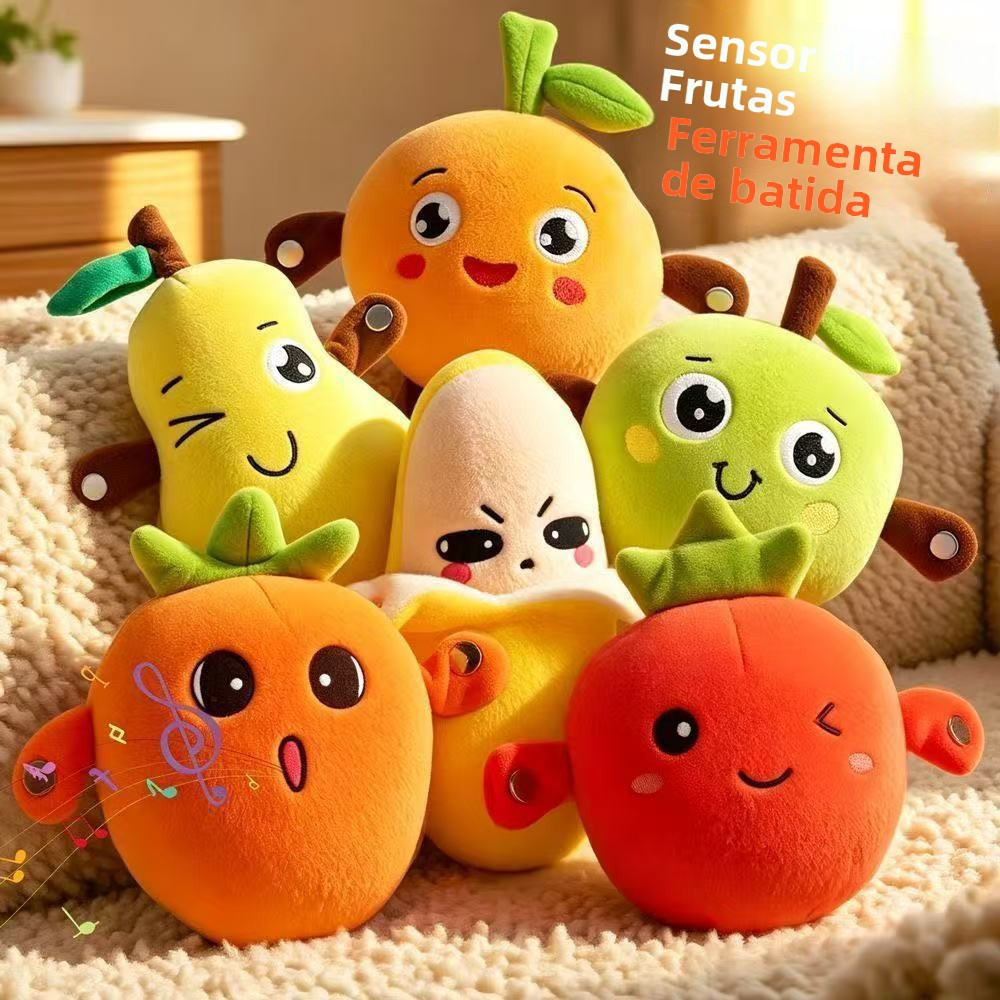 Brinquedo de pelúcia sensorial de música interat