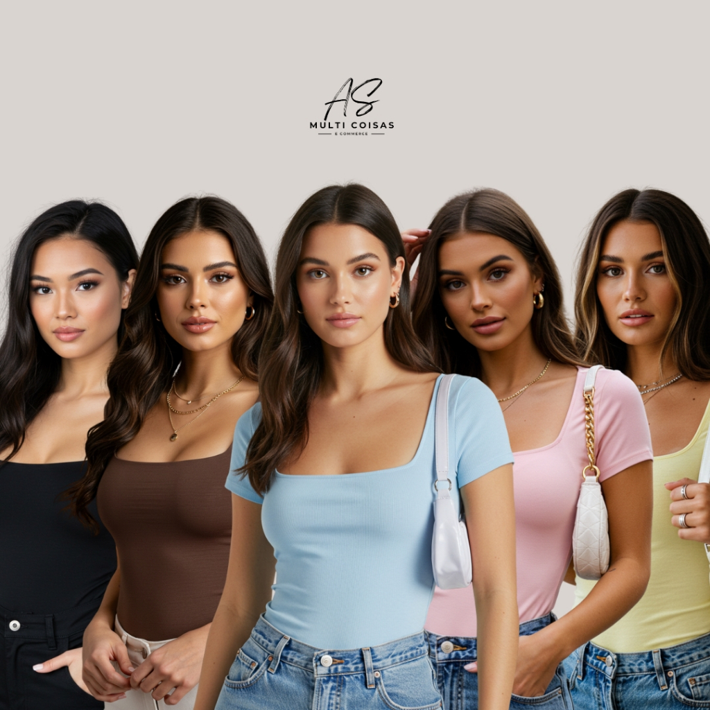 Kit 2 Blusinha Baby Look – Casual Lisa Bási