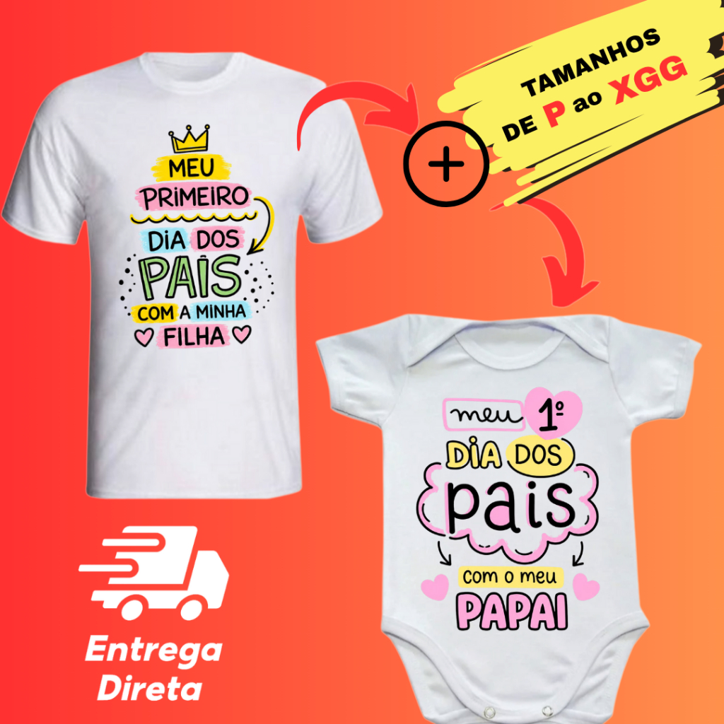 Kit Dia Dos Pais Tal Pai Tal Filha Meu Primeiro Di