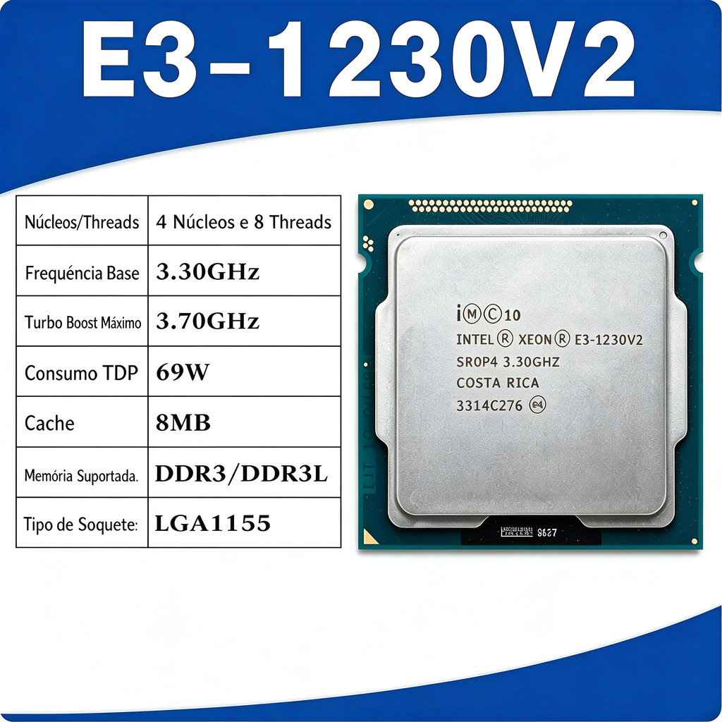 Xeon E3-1230v2 v2 E3 1230v2 E3 1230 v2 3.3 GHz 8M