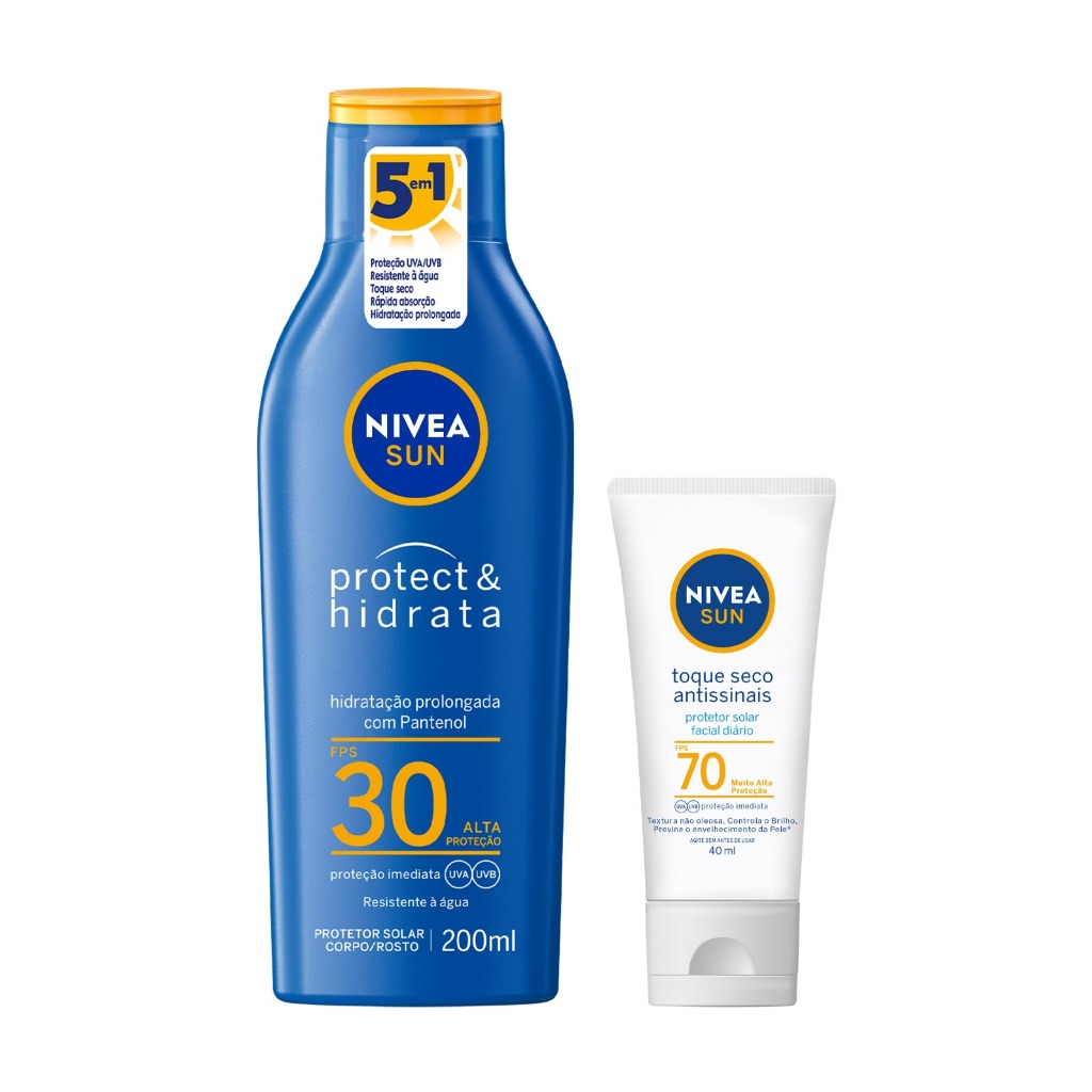 NIVEA KIT SUN Protetor Solar Protect E Hidrata FPS