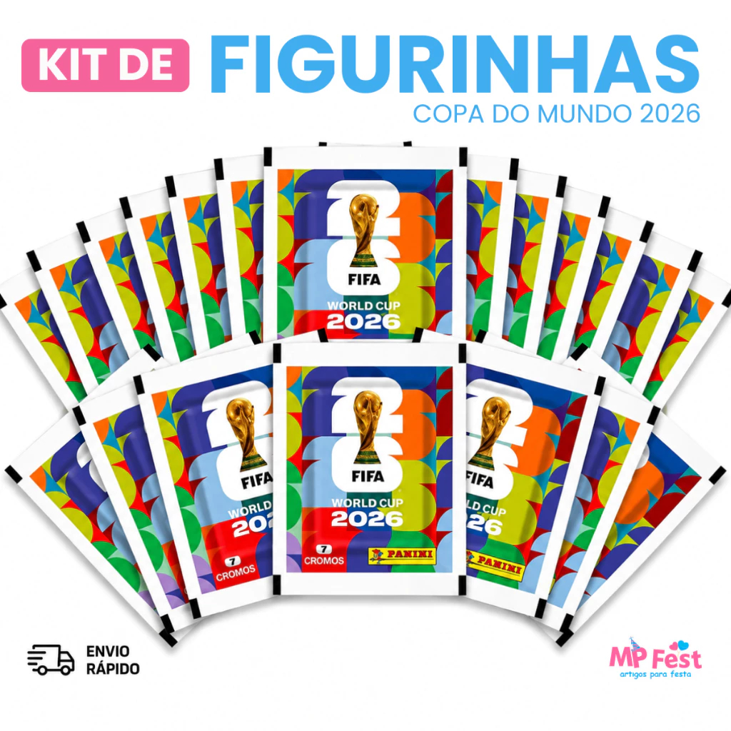 Kit 14/70 Figurinhas Copa Do Mundo 2026 Oficial Pa