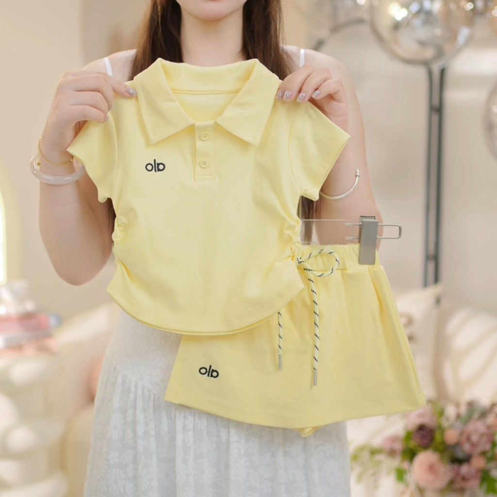 Meninas terno verão novo estilo elegante bordado 