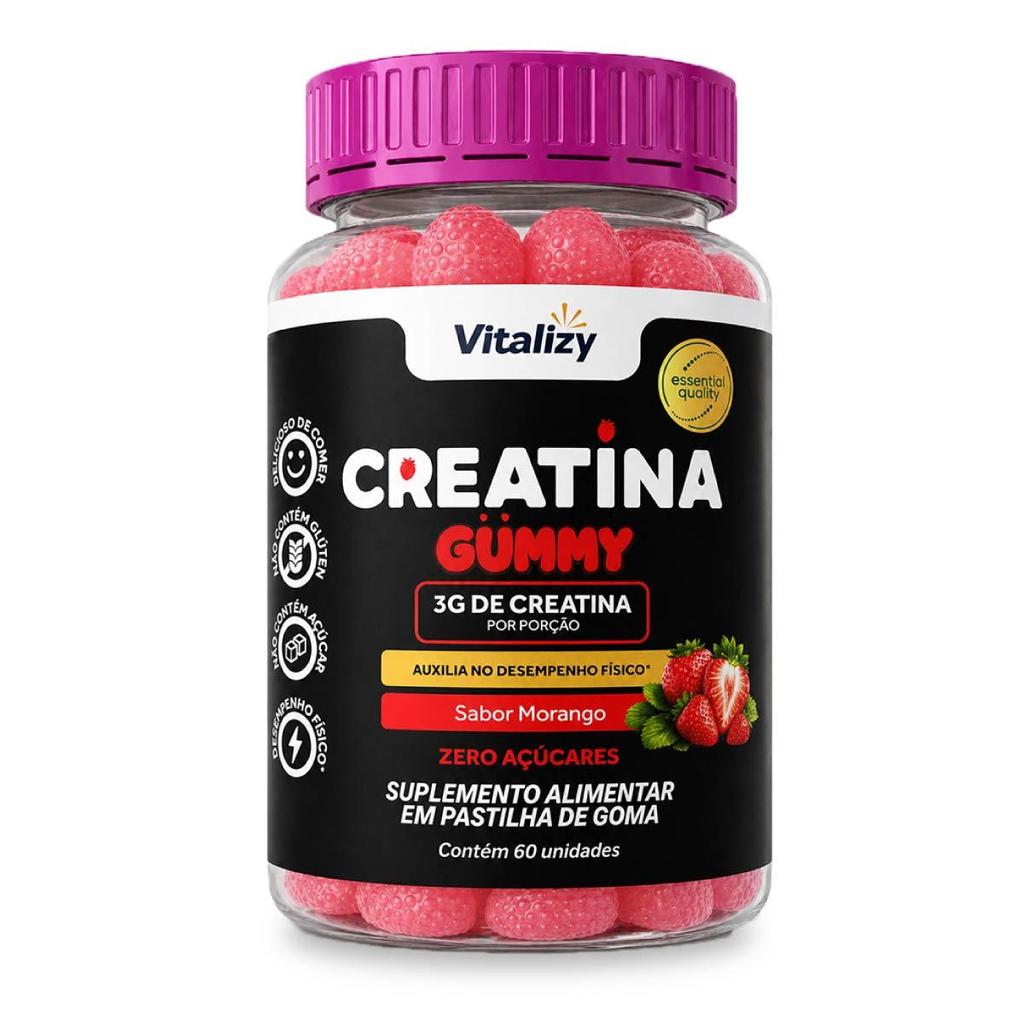 Creatina em Goma Gummy 3g Zero Açúcar 60 Gomas S