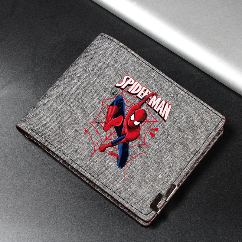 Carteira De Lona Do Homem Aranha Dobrável Portát