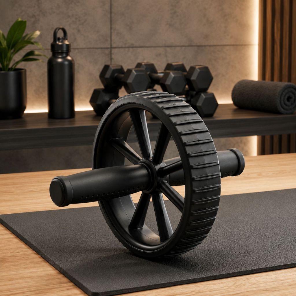 Roda Abdominal Profissional Exercícios Academia T