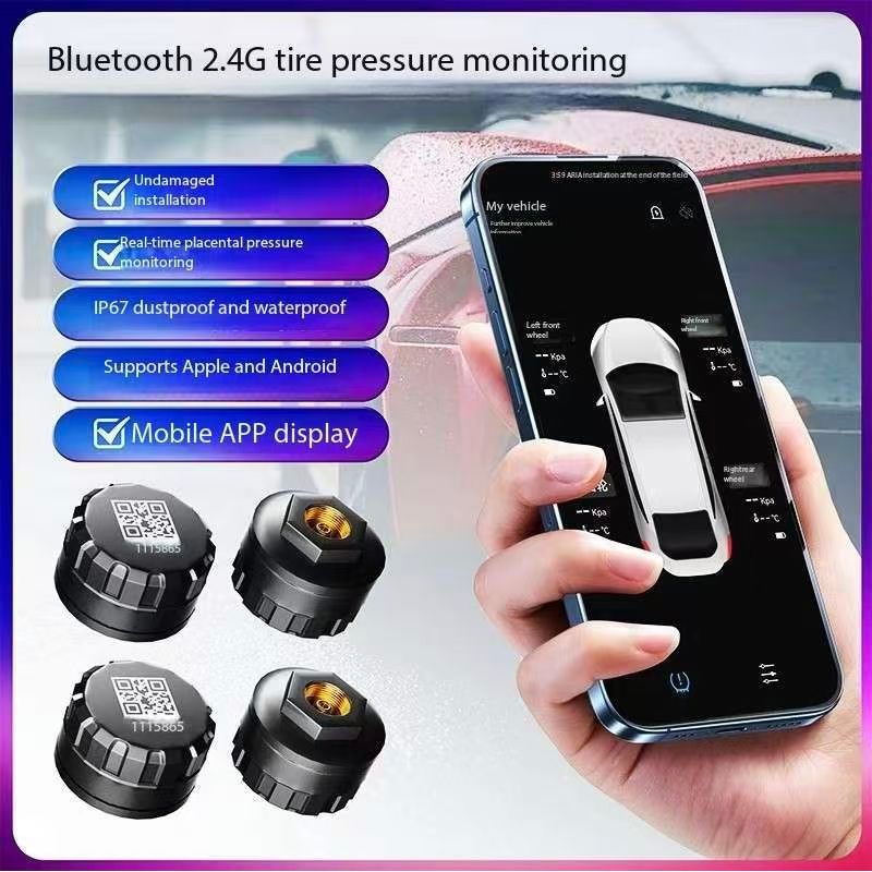 Carro TPMS Roda Motocicleta Monitor De Pressão Do