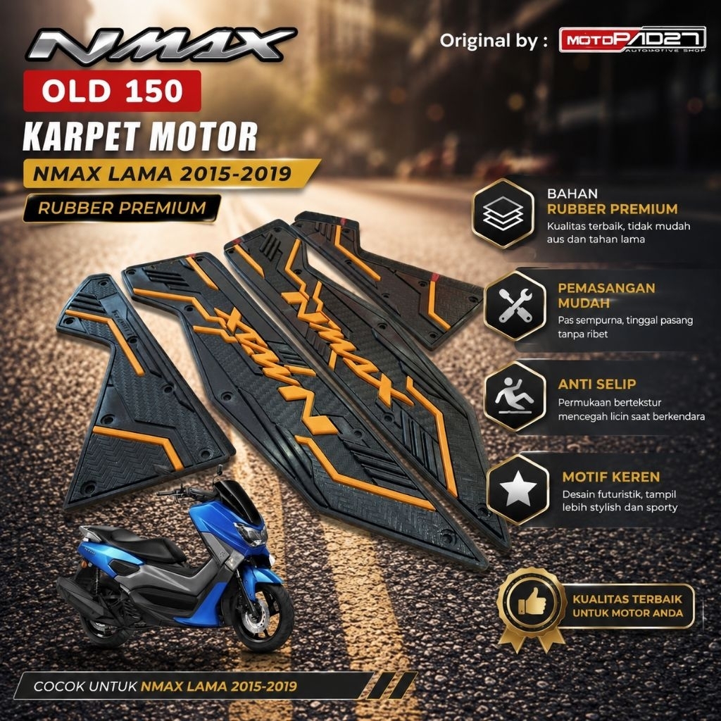 Tapete De Motocicleta Antigo Nmax 2015-2019 Borrac
