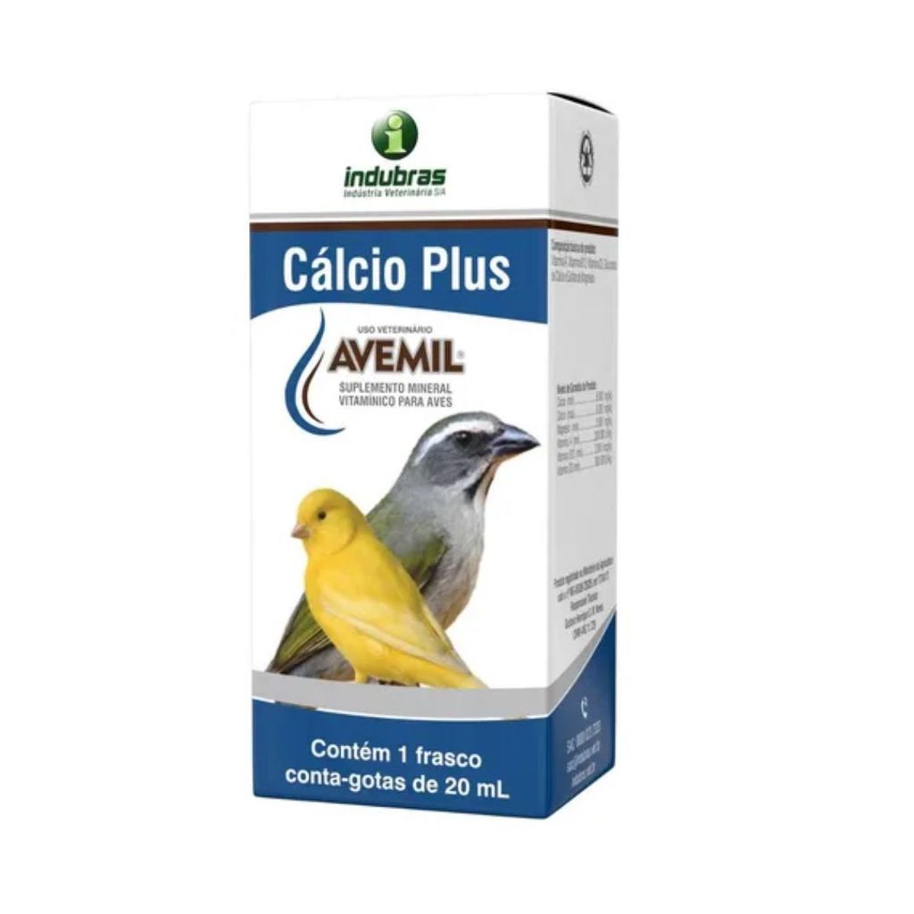 Avemil Cálcio Plus 20ml Suplemento Vitamínico Pa