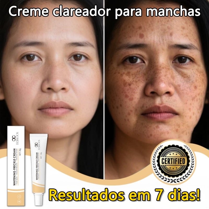 Creme Clareador Anti-Manchas Facial 20g Para Melas