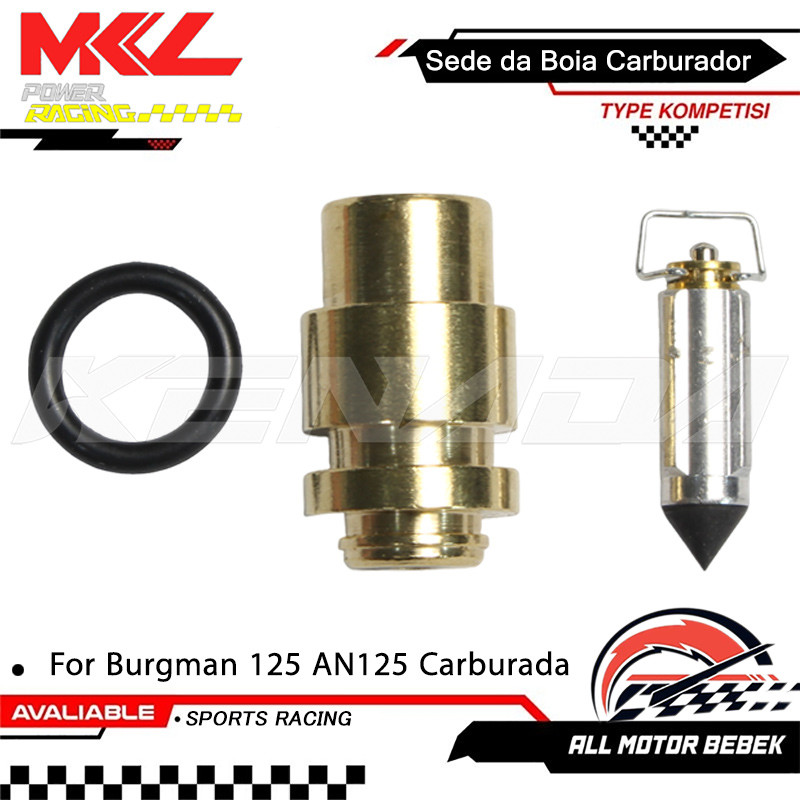 Kit Reparo Agulha + Sede Boia Carburador Para Burg