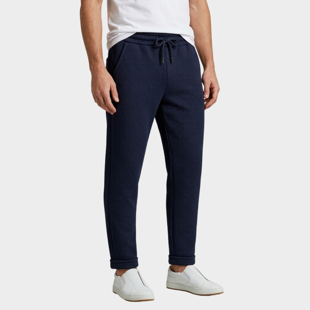 Calça Social Masculina Canelada Tecnologica Elast
