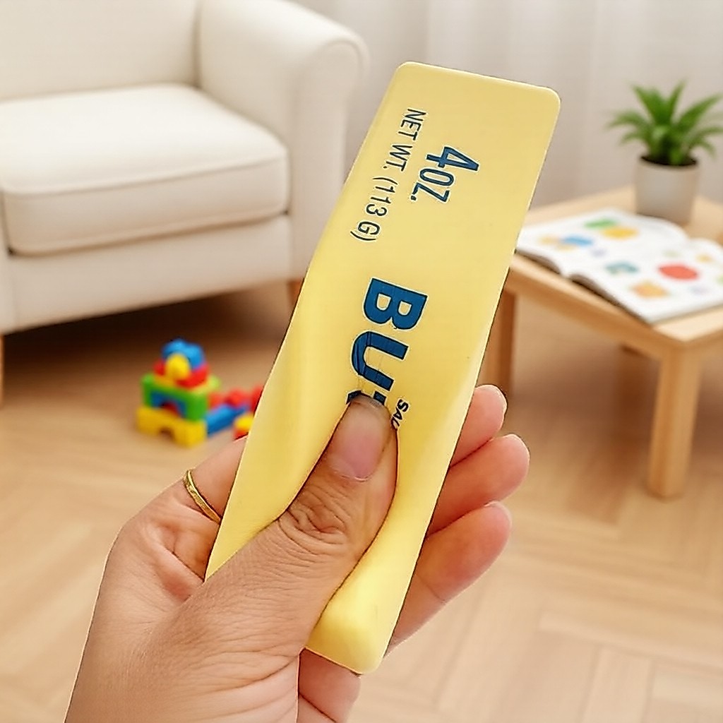 Ultra Soft Butter Bar Squeeze Toy, Squishy Lento p