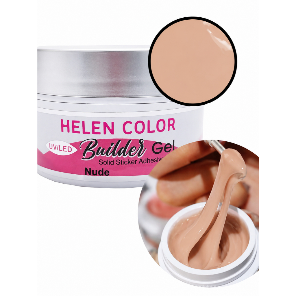 Gel Sólido Nude/Branco/Renda/Transparente15g Hele