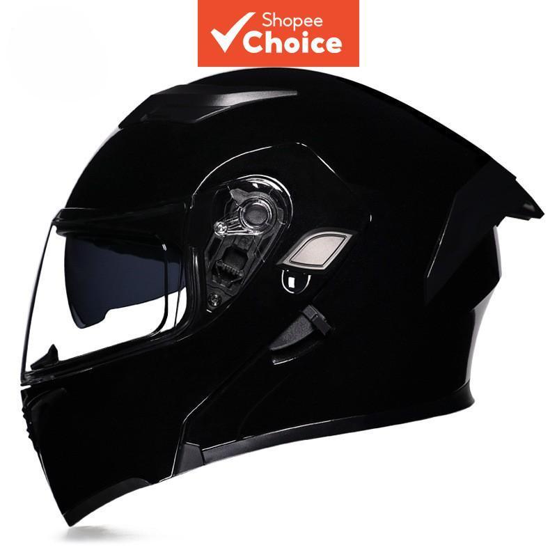 Capacete de Moto | Capacete Flip-Up Modular com Le