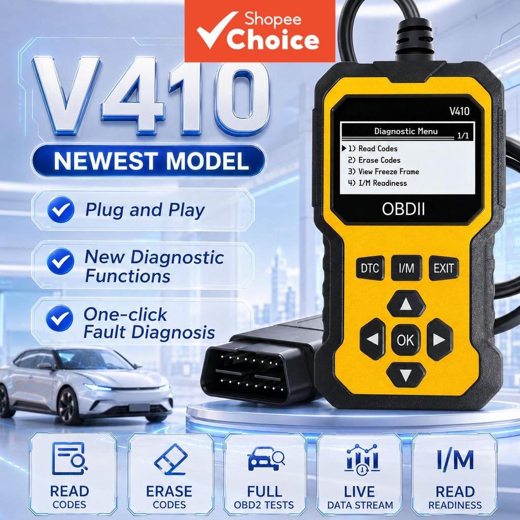 V410 Carro Obd2 Scanner Leitor De Código De Diagn