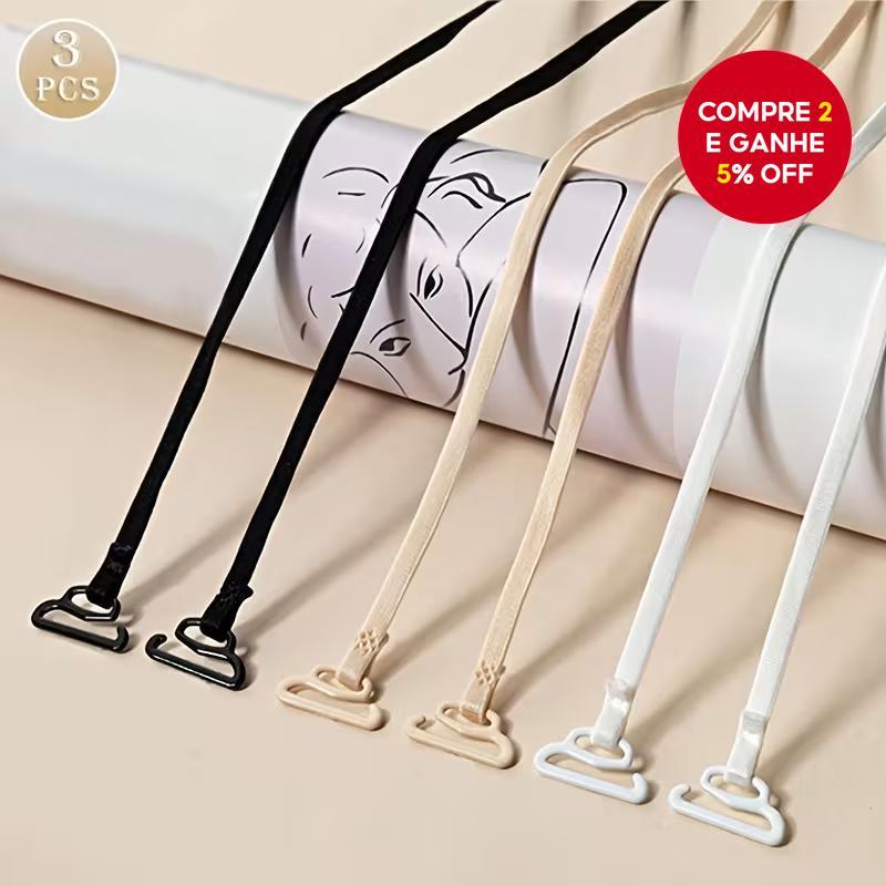 3 Pares de Acessórios para Alça de Sutiã Invis�