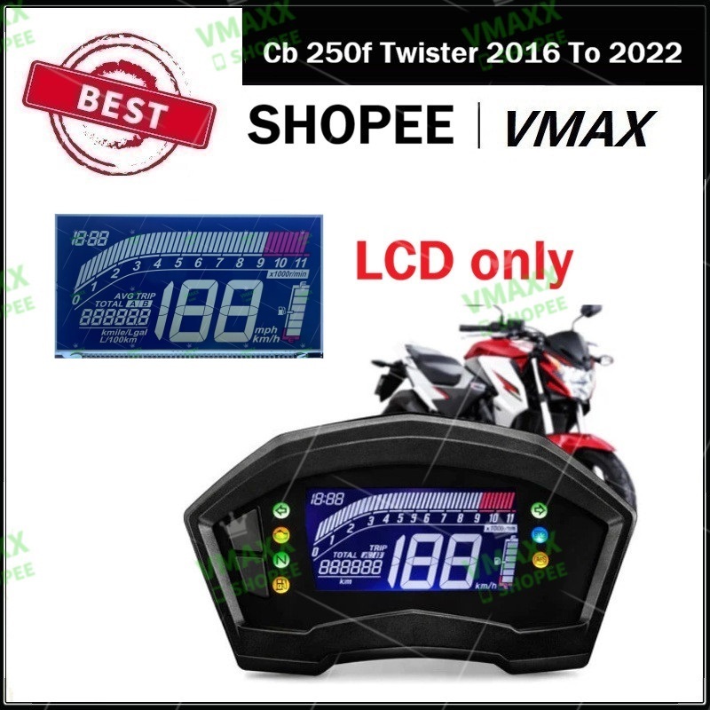 [Envio 24h] Display Lcd Do Painel Cb 250f Twister 