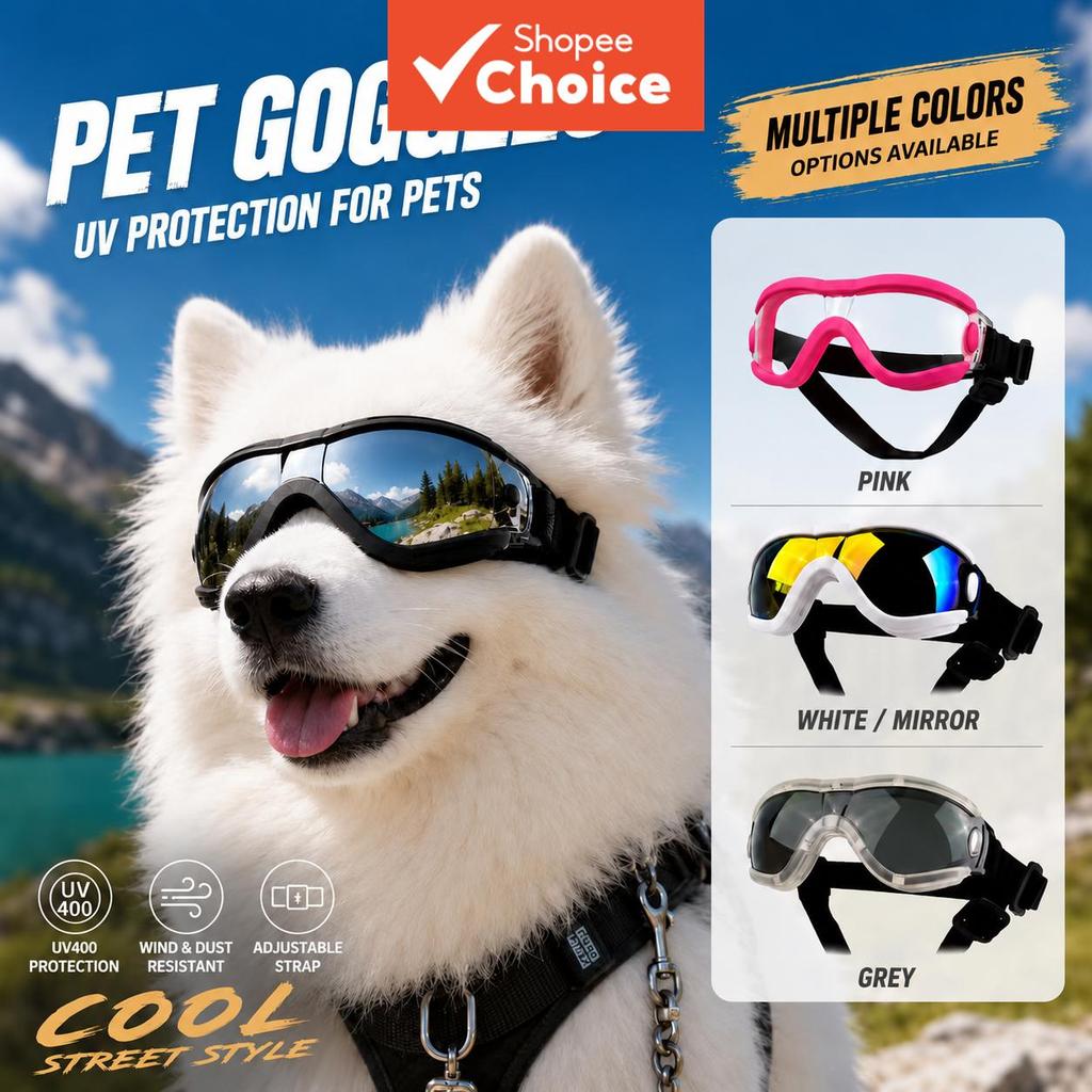Óculos De Sol Para Cães De Estimação Uv400 À 