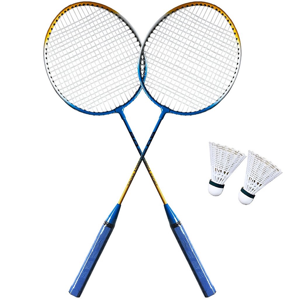 Kit Badminton Lorben 2 Raquetes e Petecas lazer Co